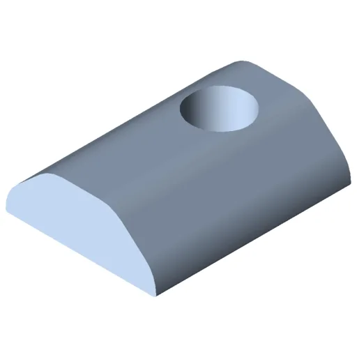 T-Slot Nut 12 St M10, heavy-duty, bright zinc-plated