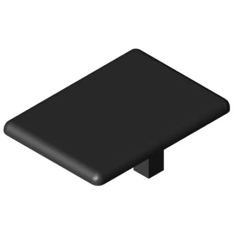 Angle Bracket Cap 12 60x60, black