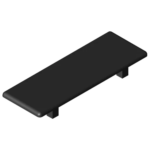 Angle Bracket Cap 12 120x120, black