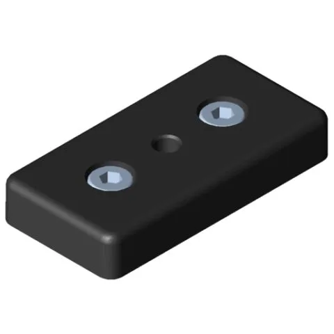 Base Plate 12 120x60, M12, black