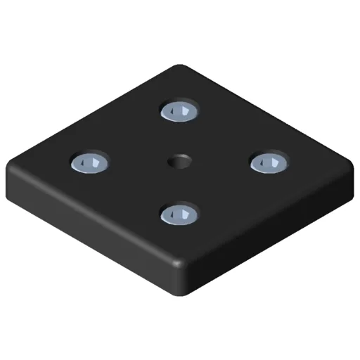 Base Plate 12 120x120, M12, black