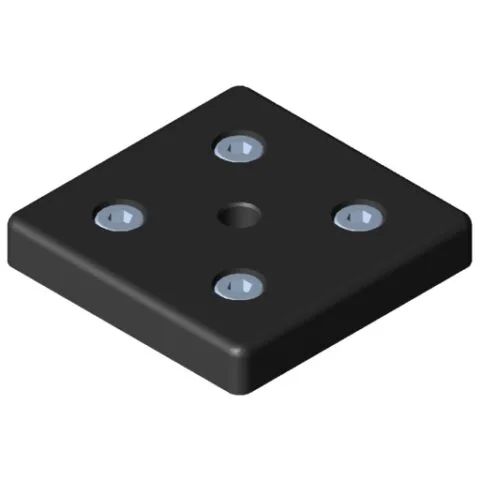 Base Plate 12 120x120, M16, black