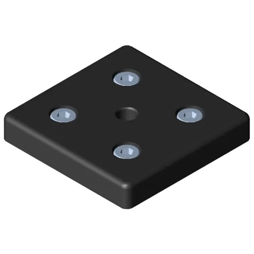 Base Plate 12 120x120, M16, black