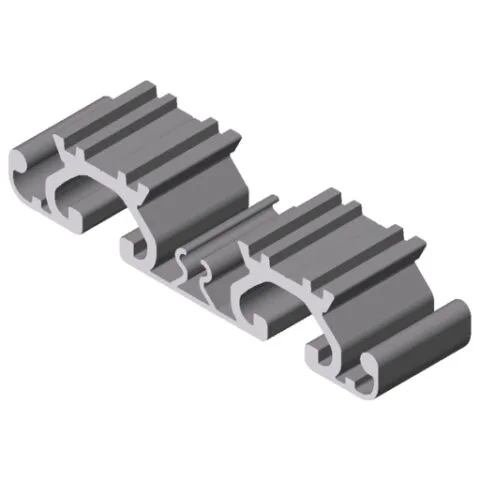 Support Profile 80 with grooves 8, natural