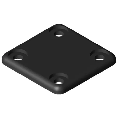Conduit Cap 40x40, black