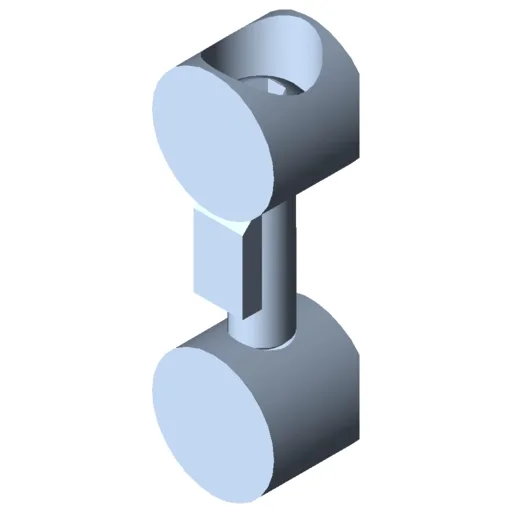 Universal-Butt-Fastening Set 8, bright zinc-plated