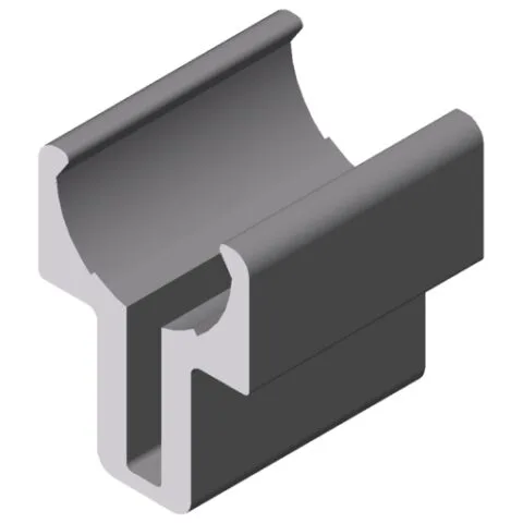 Shaft-Clamp Profile 8 D14, natural