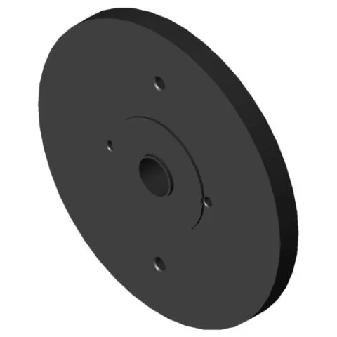 Adapter Flange Universal, black