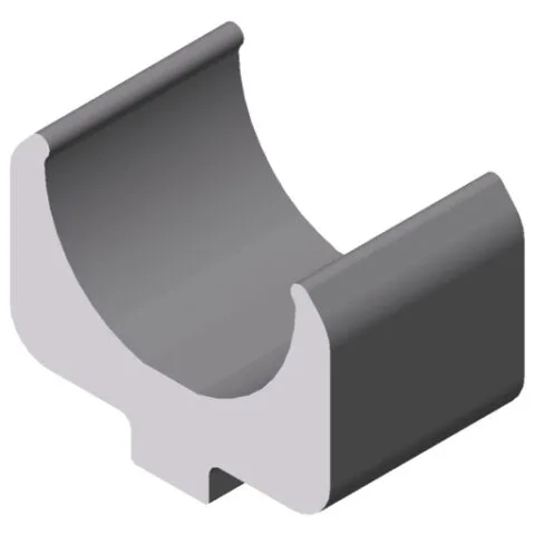 Shaft-Clamp Profile 8 D25, natural