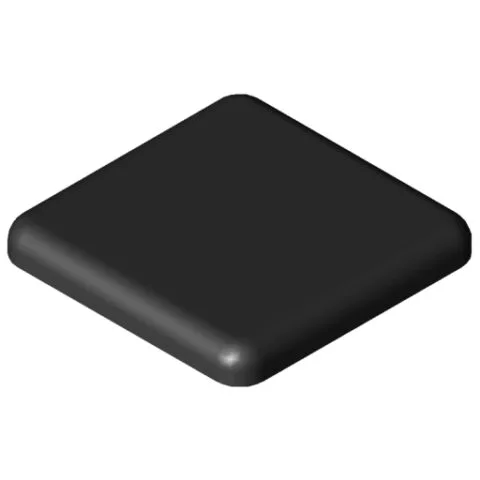 Cap 5 20x20, black