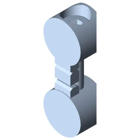 Universal-Butt-Fastening Set 5, bright zinc-plated