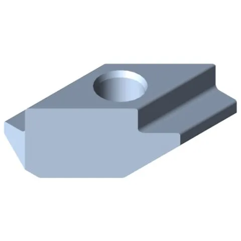 T-Slot Nut 8 Zn M5, bright zinc-plated