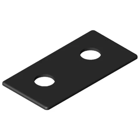 Clamp-Block Cap 8 160x80 D25, black