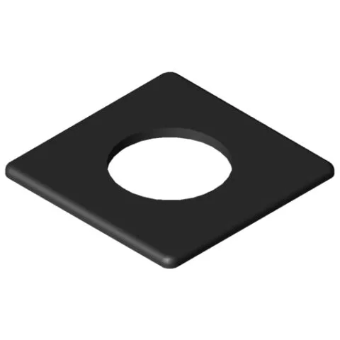 Slide Cap 8 80x80 D25, black