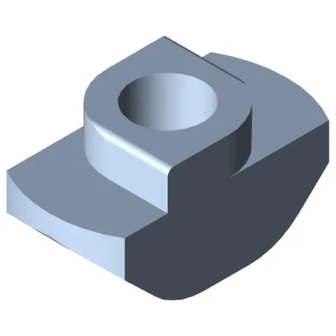 T-Slot Nut 5 Zn M3, bright zinc-plated
