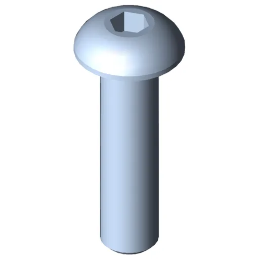 Button-Head Screw M5x20, bright zinc-plated