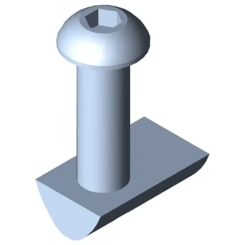 Fastening Set 8 on profile side for Floor-Fixing Plate 8