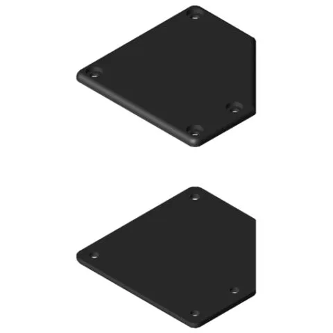 Conduit Cap Set 80x80-45°, black