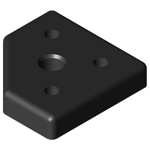 Base Plate 8 80x80-45°, M16, black