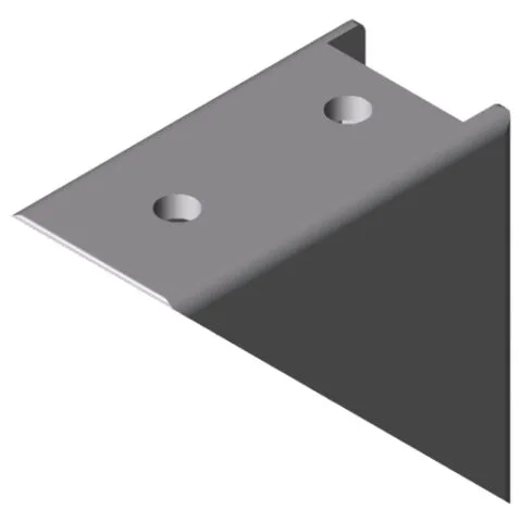 Angle Bracket 8 80x80 Zn, white aluminium, similar to RAL 9006