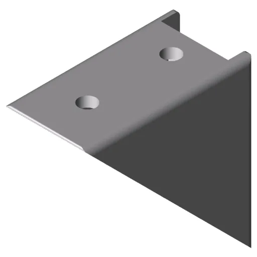 Angle Bracket 8 80x80 Zn, white aluminium, similar to RAL 9006