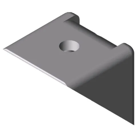 Angle Bracket 8 40x40 Zn, white aluminium, similar to RAL 9006