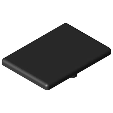 Angle Bracket Cap 8 40x40, black