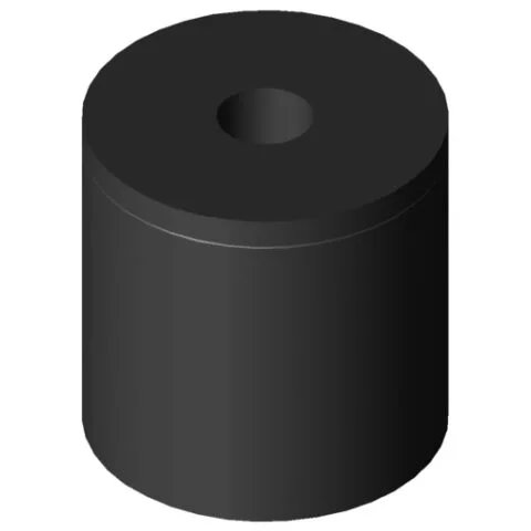 Impact Buffer M8 D30x30, black