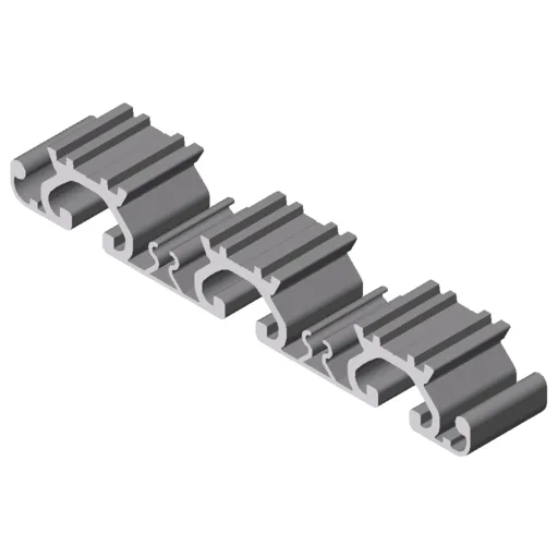 Support Profile 120 with grooves 8, natural