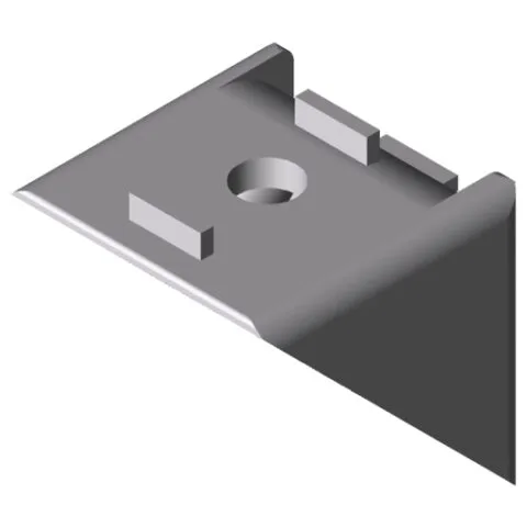 Angle Bracket 6 30x30 Zn, white aluminium, similar to RAL 9006