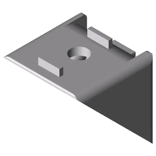 Angle Bracket 6 30x30 Zn, white aluminium, similar to RAL 9006