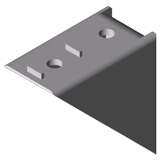 Angle Bracket 6 60x60 Zn, white aluminium, similar to RAL 9006
