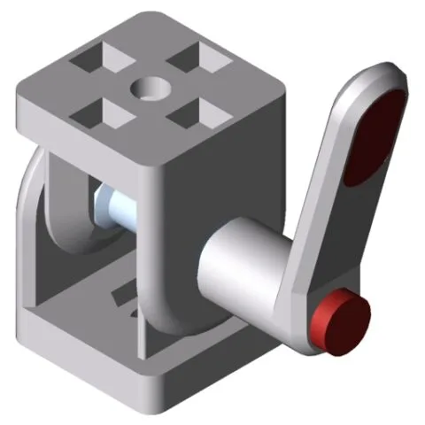 Hinge 6 30x30, heavy-duty with Clamp Lever