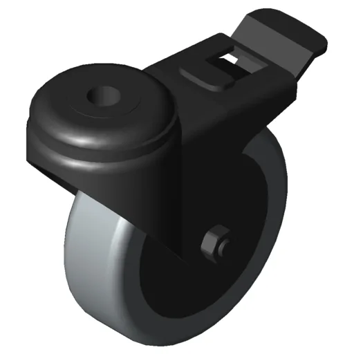 Castor D75 swivel with double-brake