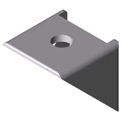 Angle Bracket 5 20x20 Zn, white aluminium, similar to RAL 9006
