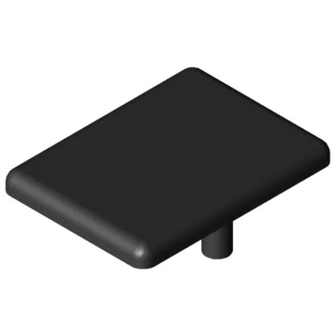 Angle Bracket Cap 5 20x20, black
