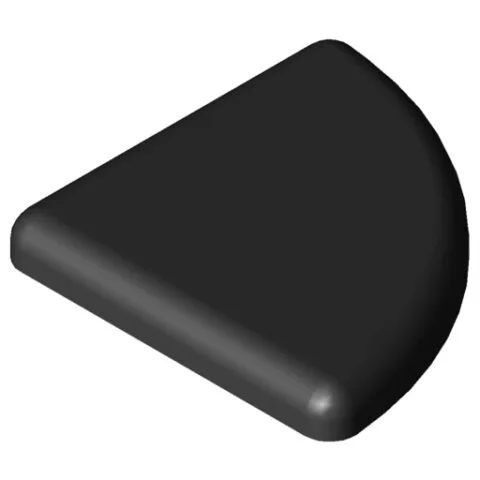 Cap 5 R20-90°, black