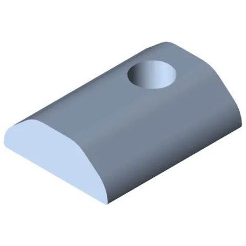 T-Slot Nut 8 St M6, heavy-duty, bright zinc-plated