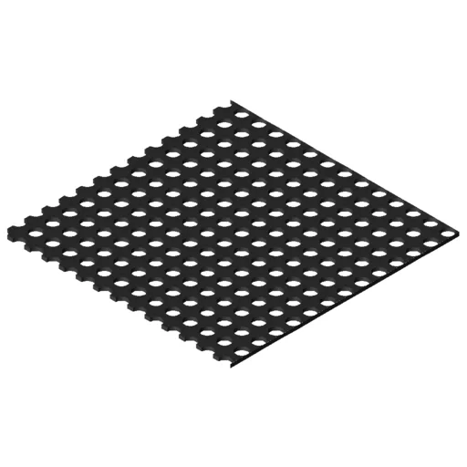 Perforated Sheet Al 3mm, black