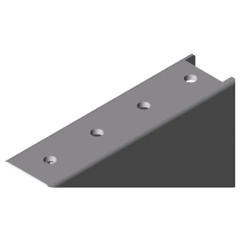 Angle Bracket 8 160x80 Zn, white aluminium, similar to RAL 9006