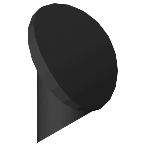 Cap 6 D5.5-45°, black
