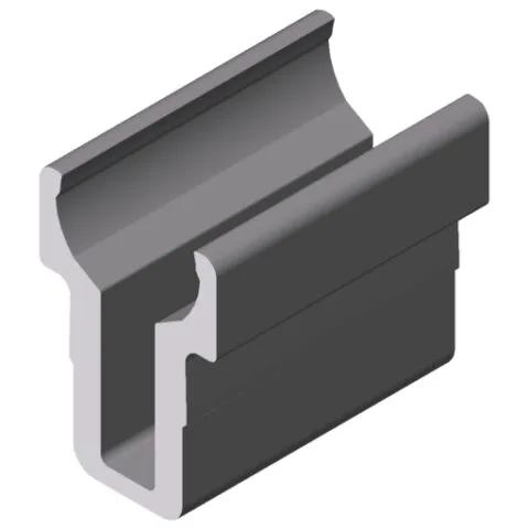 Shaft-Clamp Profile 8 D10, natural