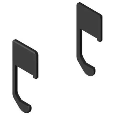 C-Rail, Rail Profile Cap Set 8, black
