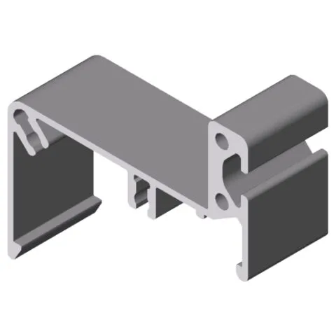 Conveyor Roller TRA50 (Chain-Driven), Housing Profile with Side Guide, natural