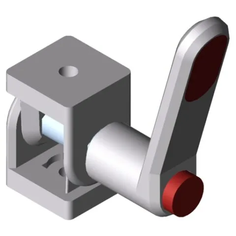 Hinge 5 20x20, heavy-duty with Clamp Lever