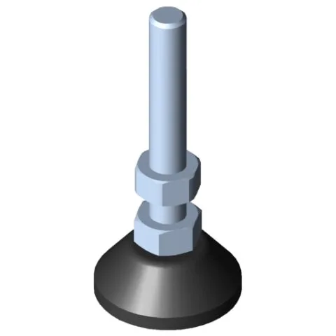 Knuckle Foot D20, M5x45, black