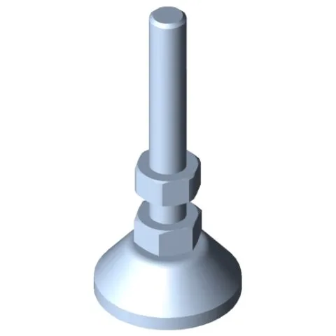 Knuckle Foot D20, M5x45, stainless