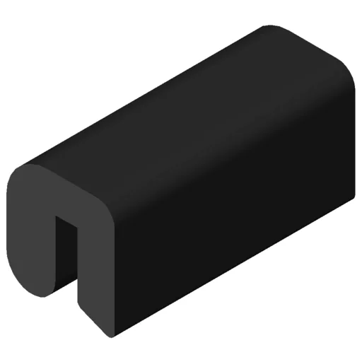 Rørkantprofil, sort