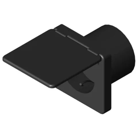 Flush-Mounted Socket with Lid