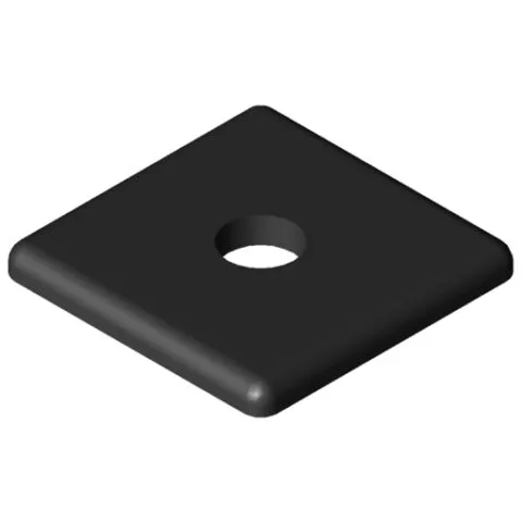 Foot Cap 8 40x40 light, black